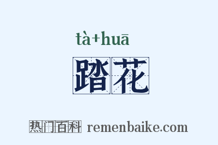 踏花是什么意思的图片
